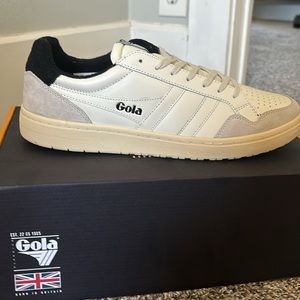 Gola Eagle, Men’s size 10.5, white/black/cream sole, brand new, never worn